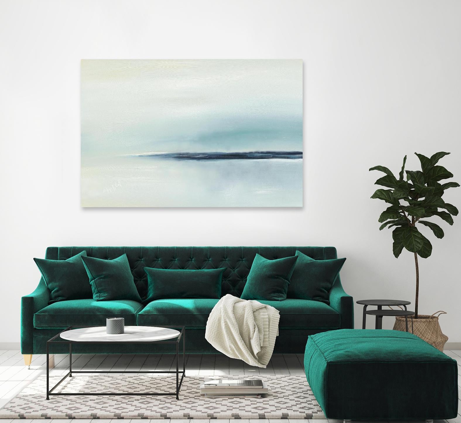 Stillness by Michele Gort on GIANT ART - beige abstract