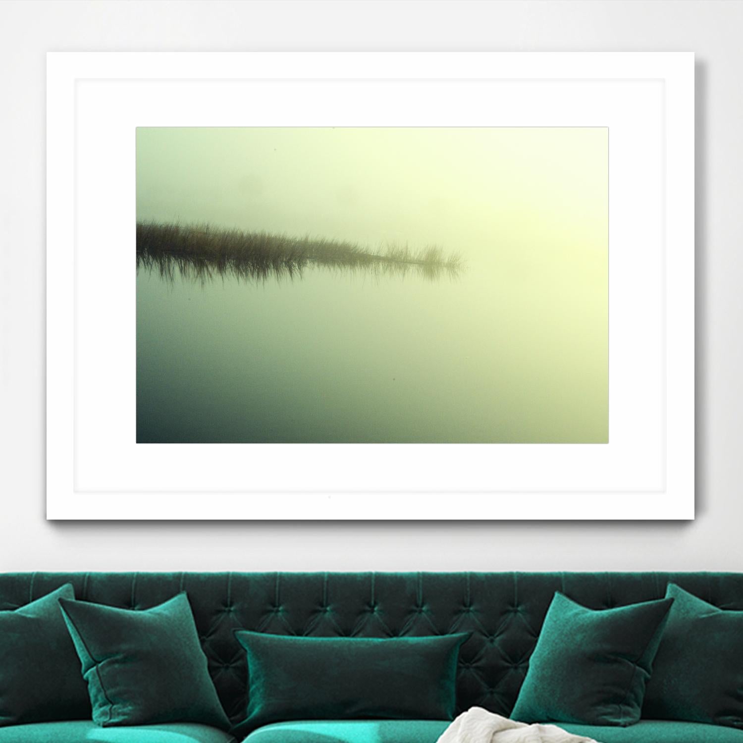 Peaceful Morning by Lori Prenner on GIANT ART - green landscape