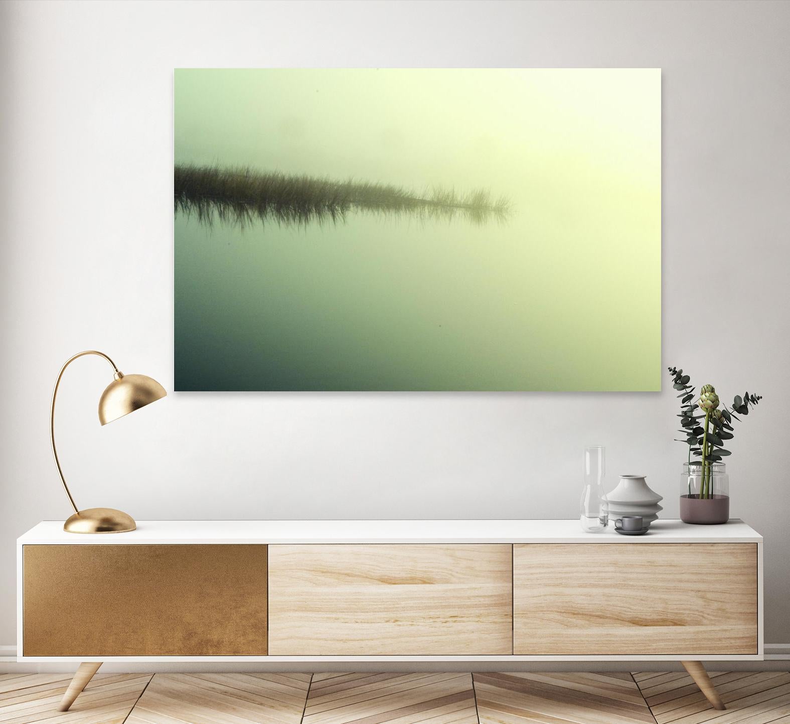 Peaceful Morning by Lori Prenner on GIANT ART - green landscape