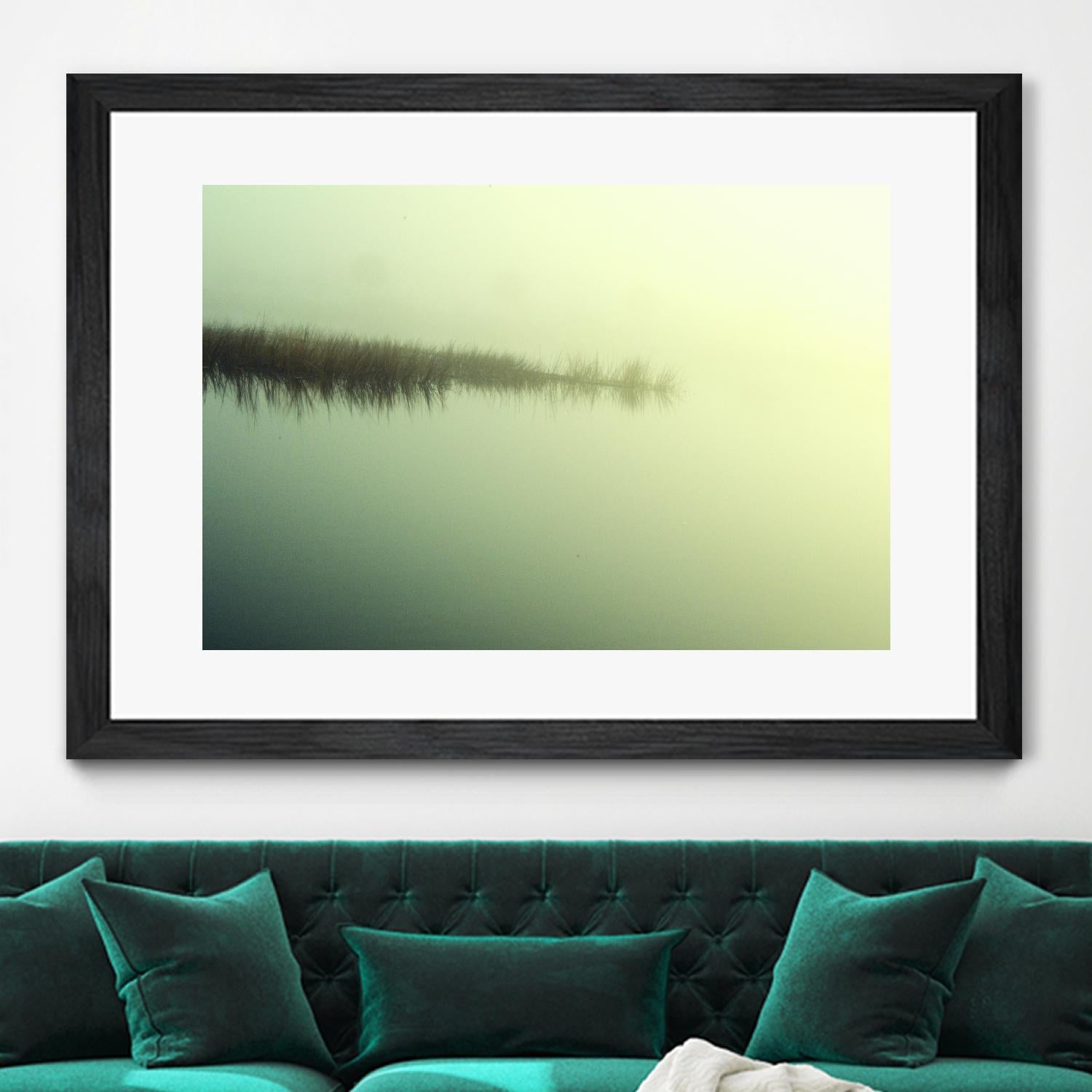 Peaceful Morning by Lori Prenner on GIANT ART - green landscape