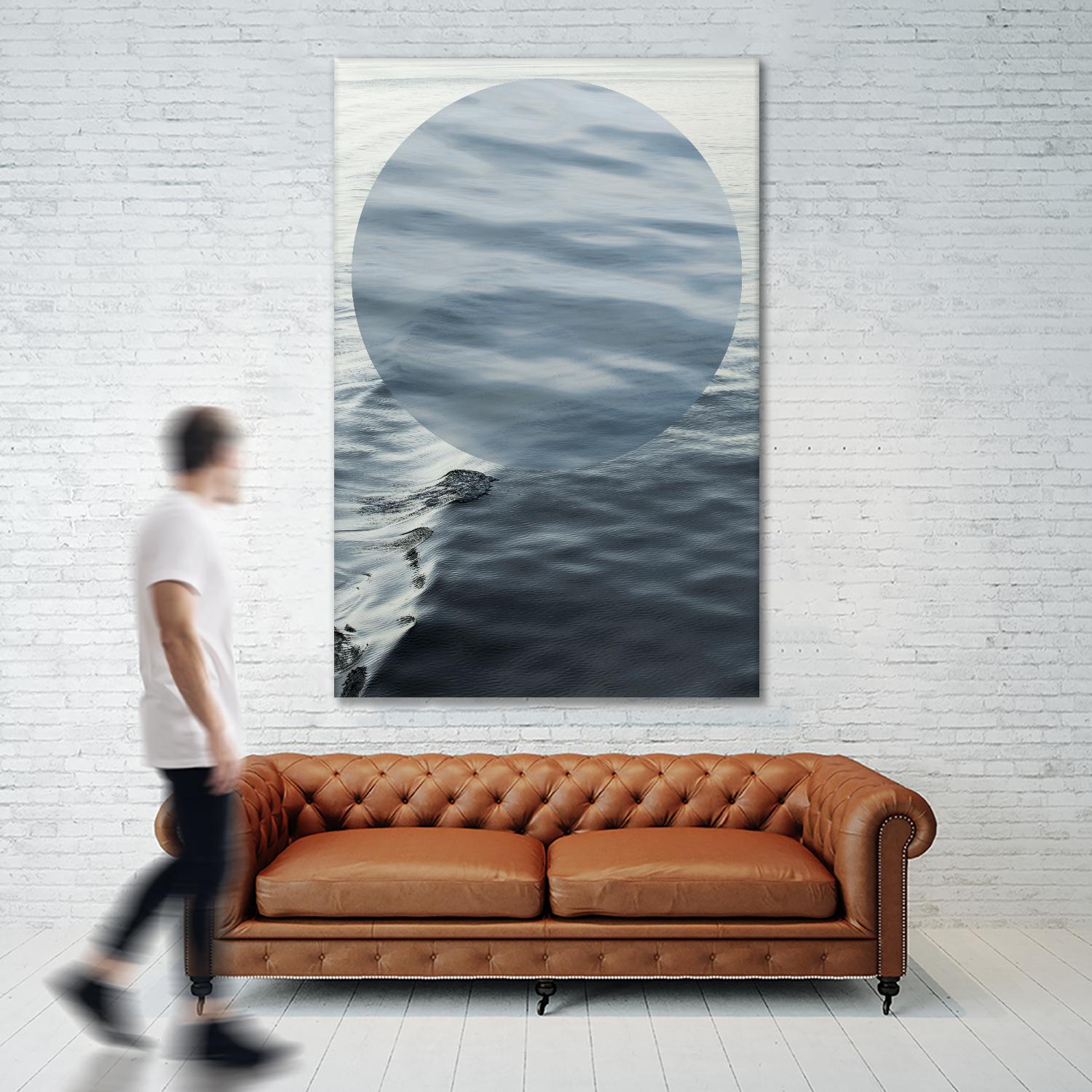 Round Geometric by Aaron Matheson on GIANT ART - grey photo art