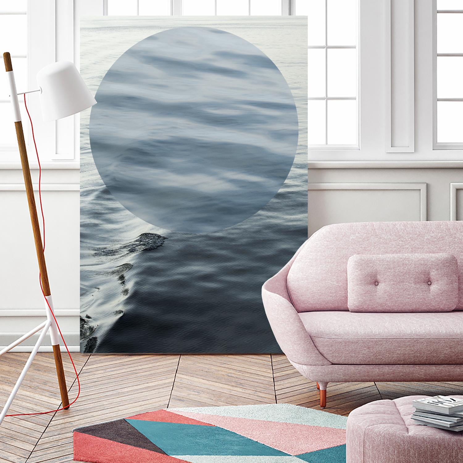 Round Geometric by Aaron Matheson on GIANT ART - grey photo art