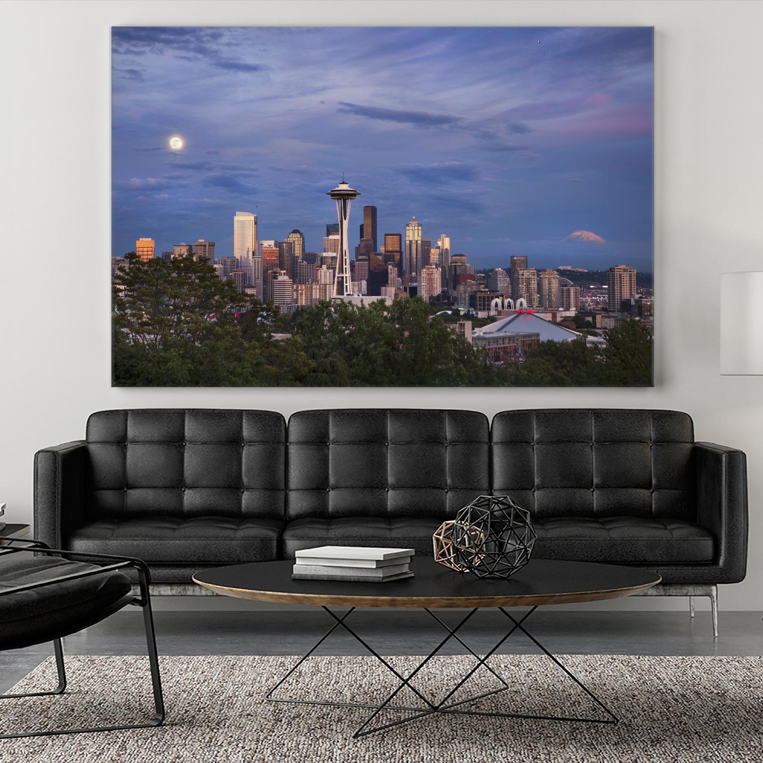 Skyview by Aaron Matheson on GIANT ART - green city scene