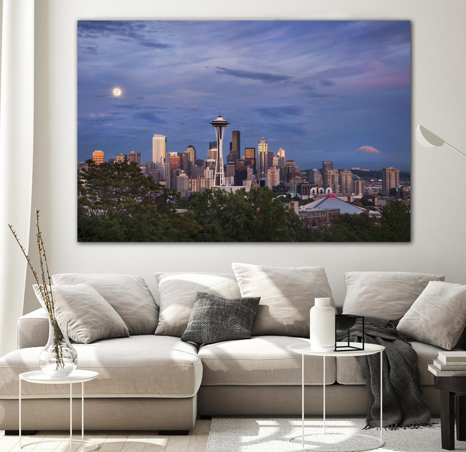 Skyview by Aaron Matheson on GIANT ART - green city scene