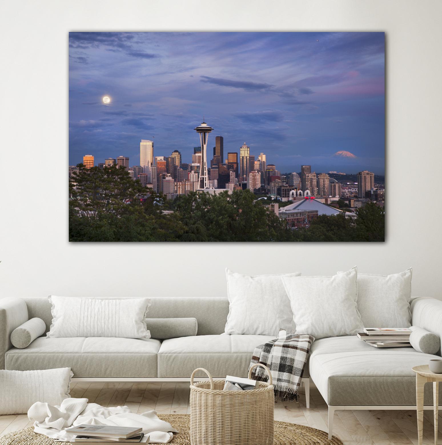 Skyview by Aaron Matheson on GIANT ART - green city scene