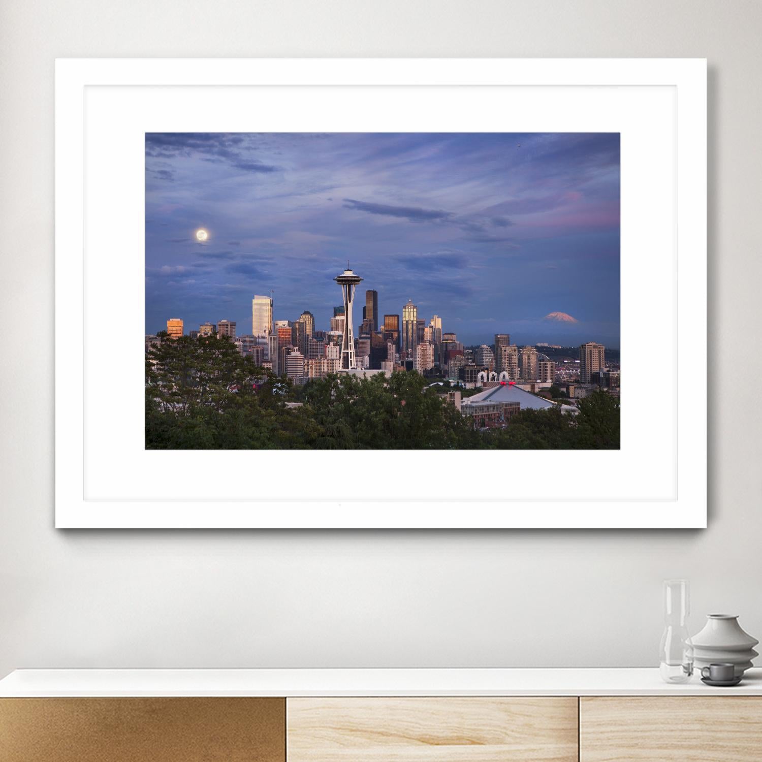 Skyview by Aaron Matheson on GIANT ART - green city scene