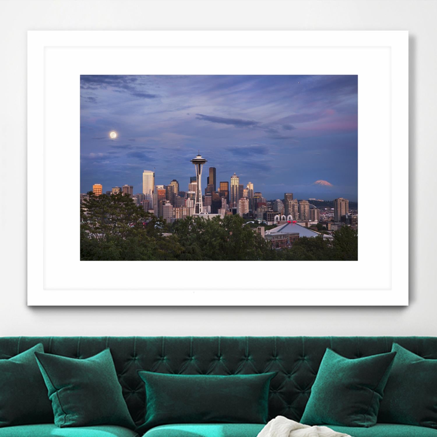 Skyview by Aaron Matheson on GIANT ART - green city scene