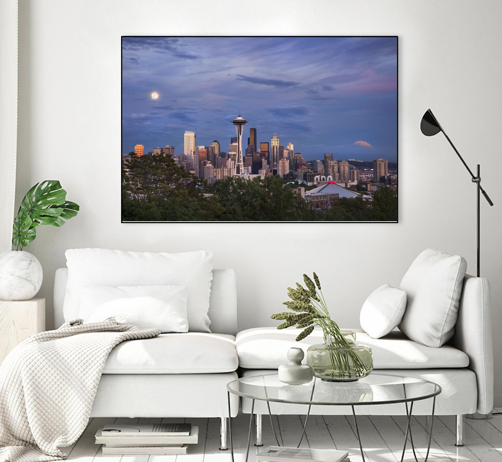 Skyview by Aaron Matheson on GIANT ART - green city scene