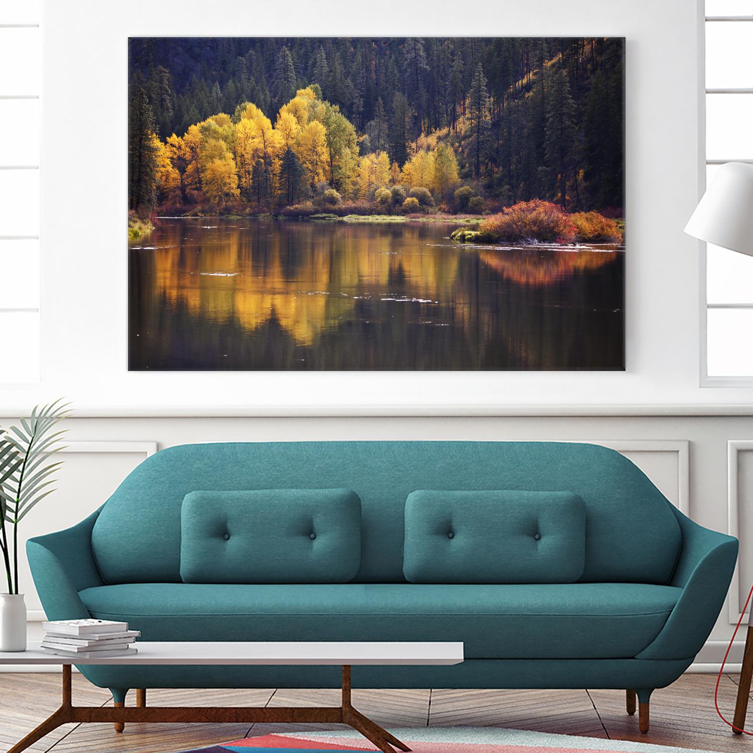 Mirror Visions by Aaron Matheson on GIANT ART - orange landscape