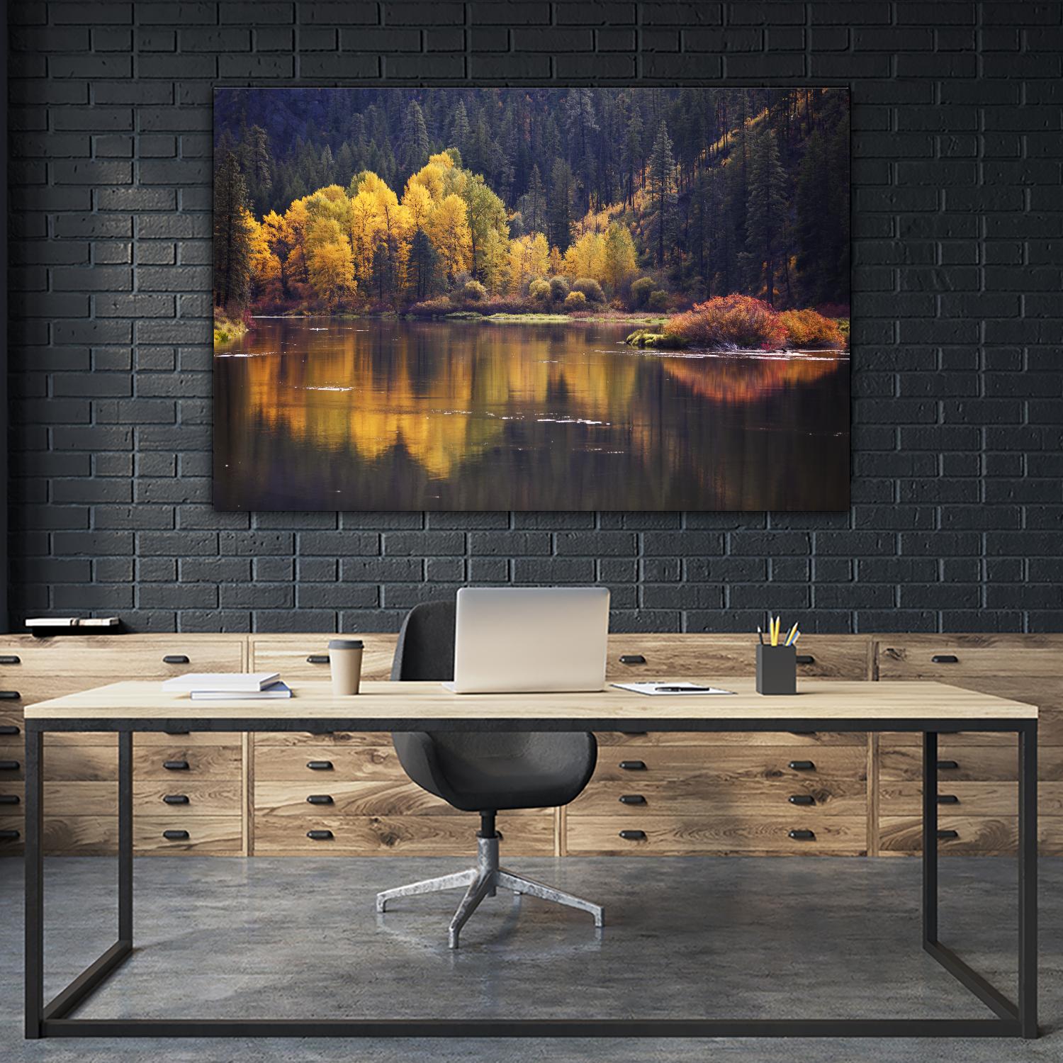 Mirror Visions by Aaron Matheson on GIANT ART - orange landscape