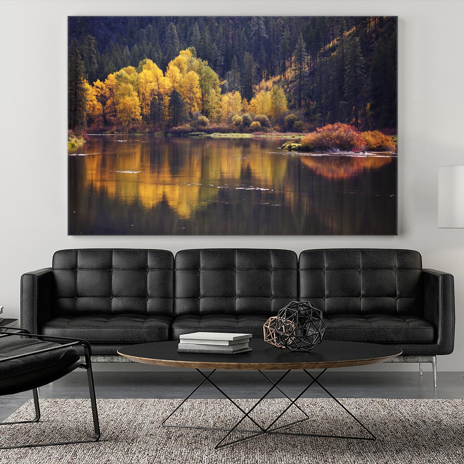 Mirror Visions by Aaron Matheson on GIANT ART - orange landscape