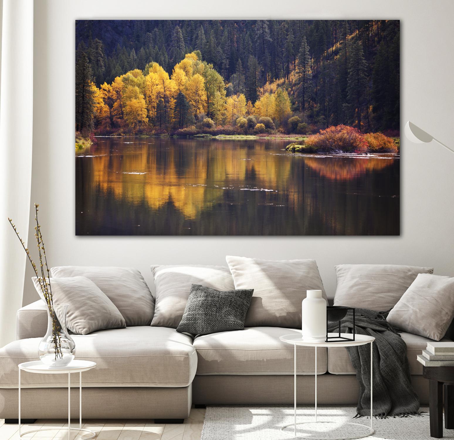 Mirror Visions by Aaron Matheson on GIANT ART - orange landscape