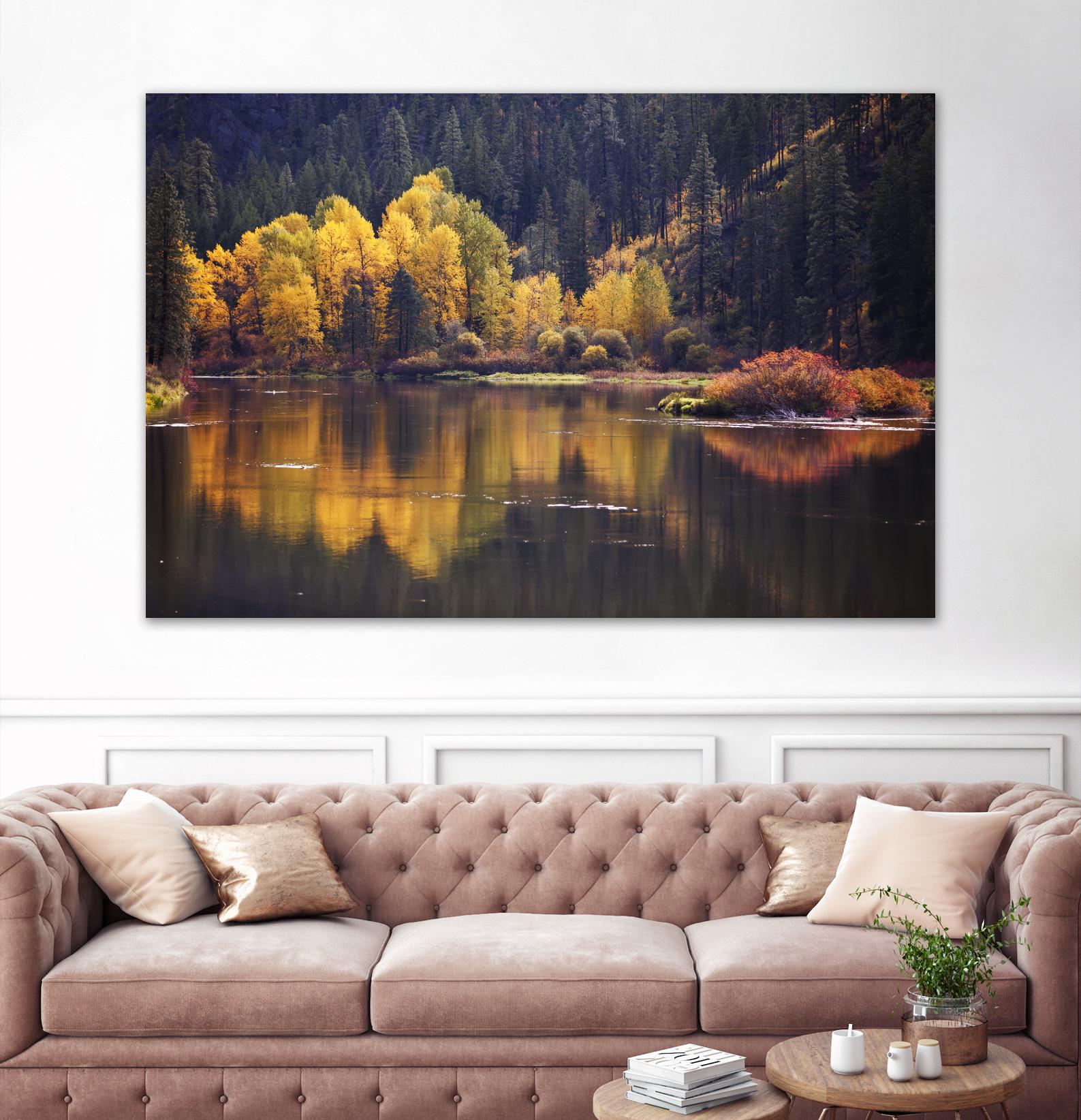 Mirror Visions by Aaron Matheson on GIANT ART - orange landscape