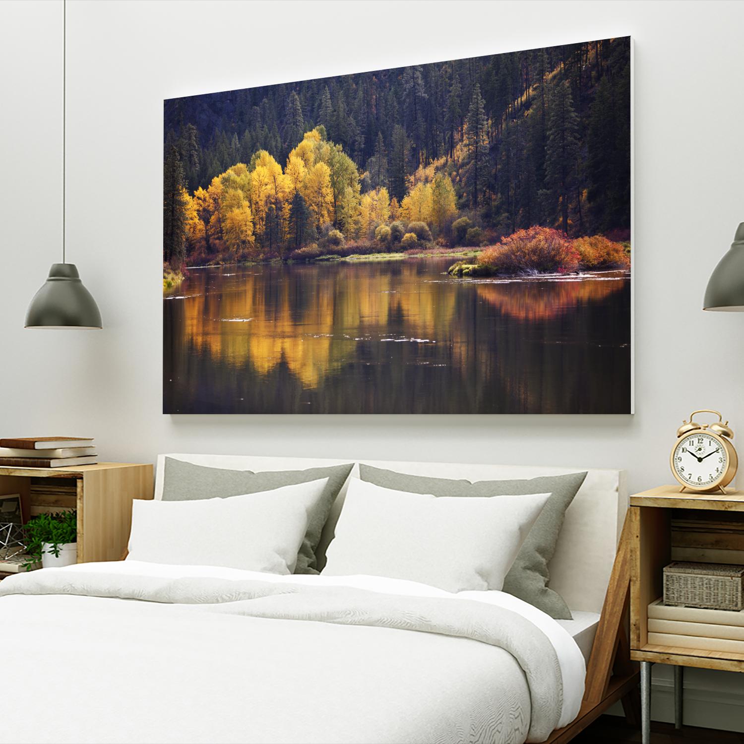 Mirror Visions by Aaron Matheson on GIANT ART - orange landscape