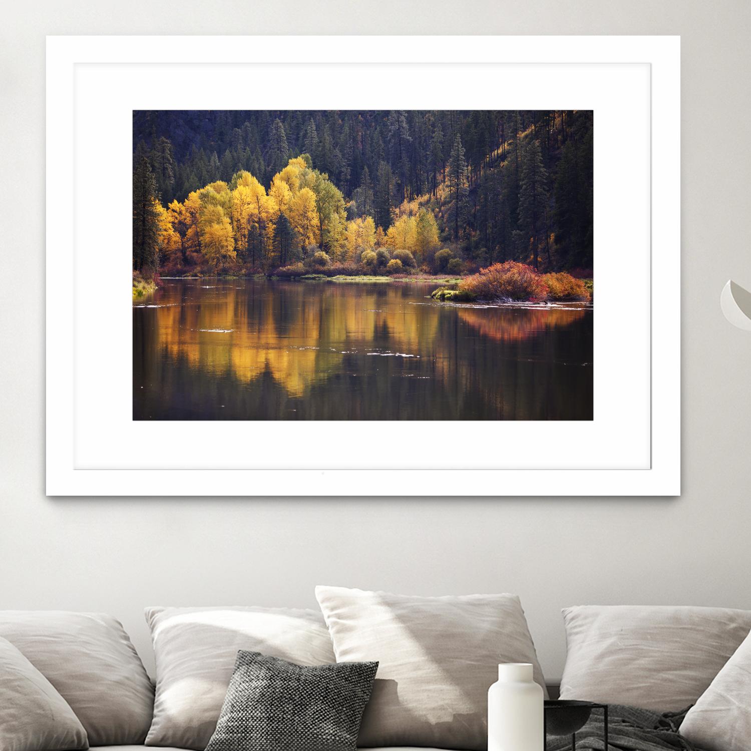 Mirror Visions by Aaron Matheson on GIANT ART - orange landscape