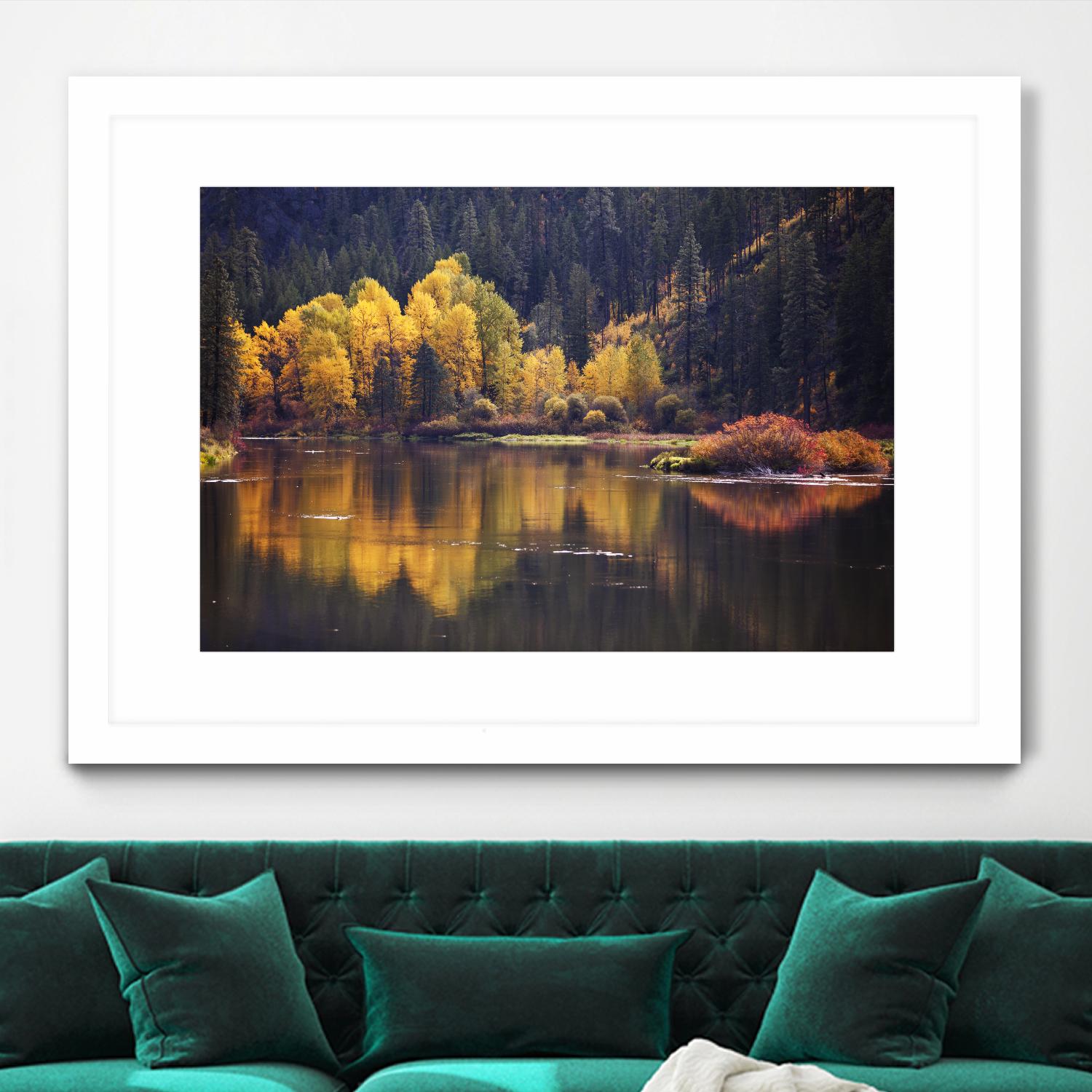 Mirror Visions by Aaron Matheson on GIANT ART - orange landscape