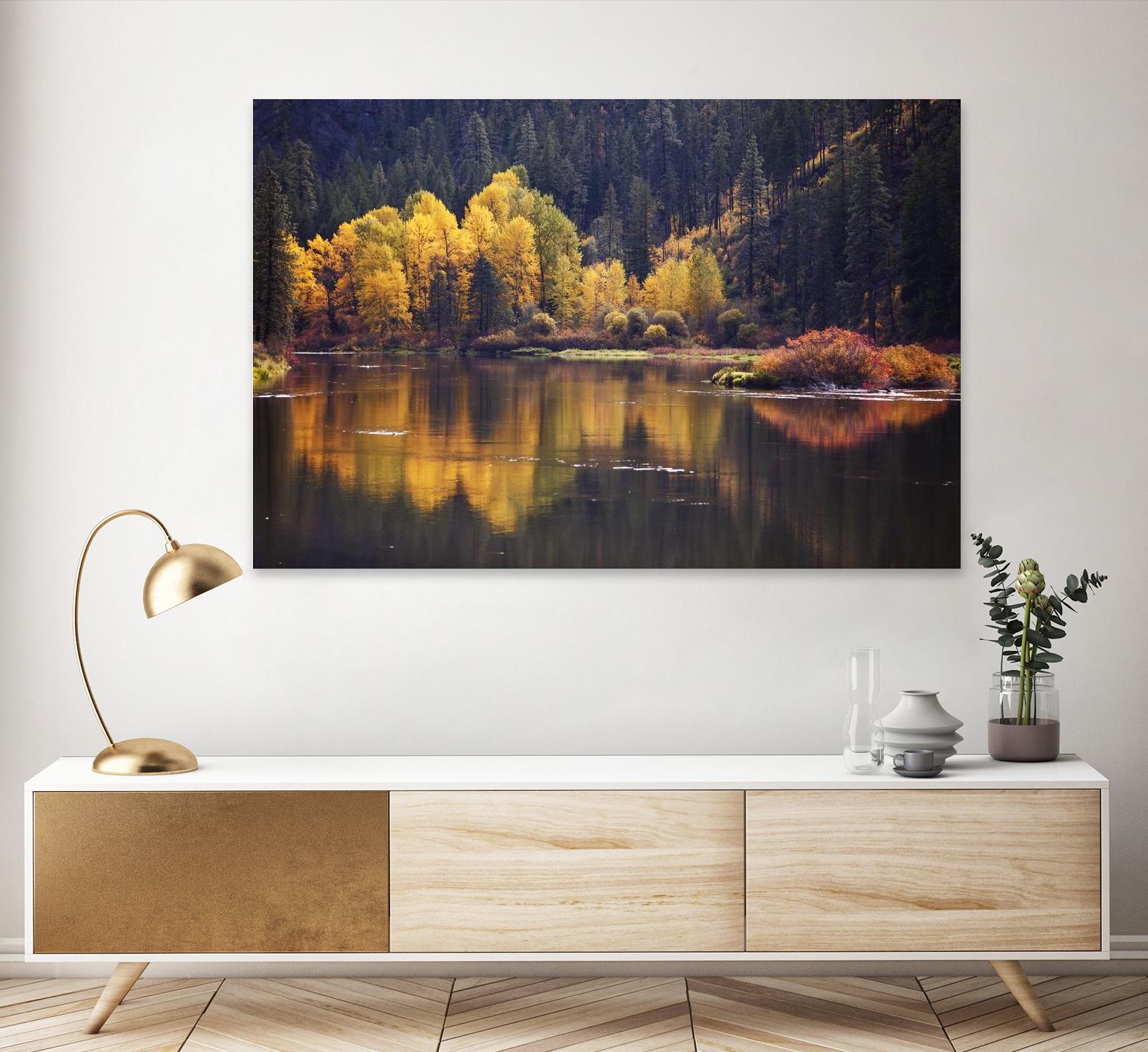 Mirror Visions by Aaron Matheson on GIANT ART - orange landscape