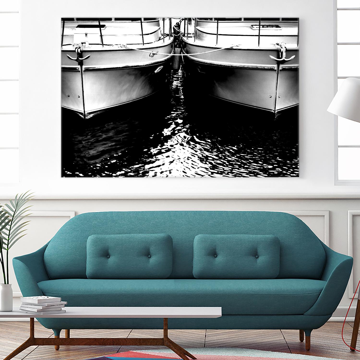 Waiting our Turn by Aaron Matheson on GIANT ART - white nautical