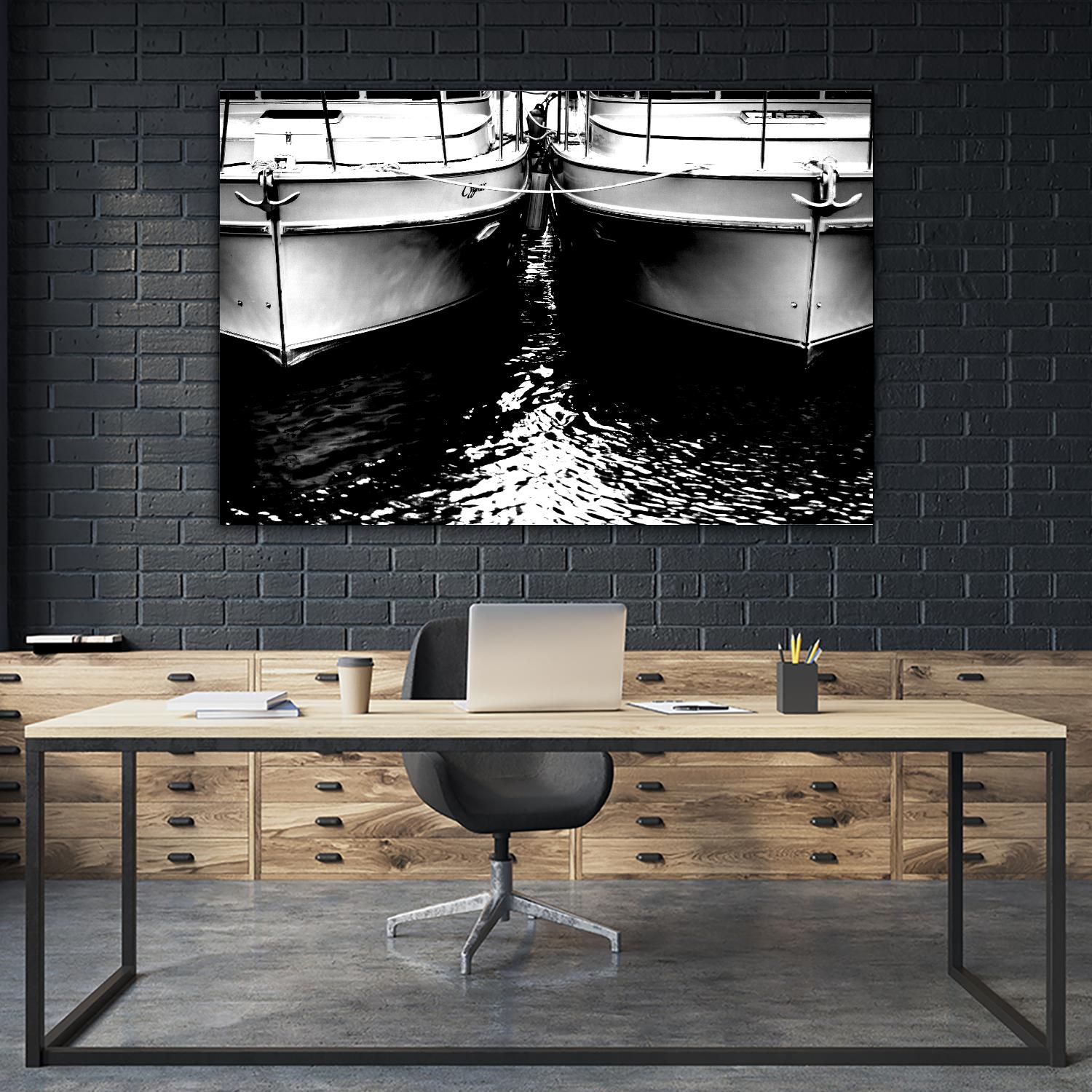 Waiting our Turn by Aaron Matheson on GIANT ART - white nautical