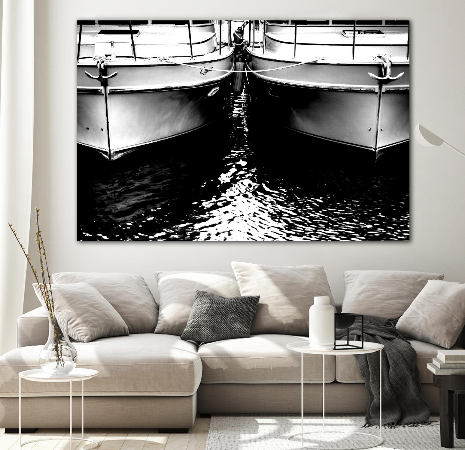 Waiting our Turn by Aaron Matheson on GIANT ART - white nautical