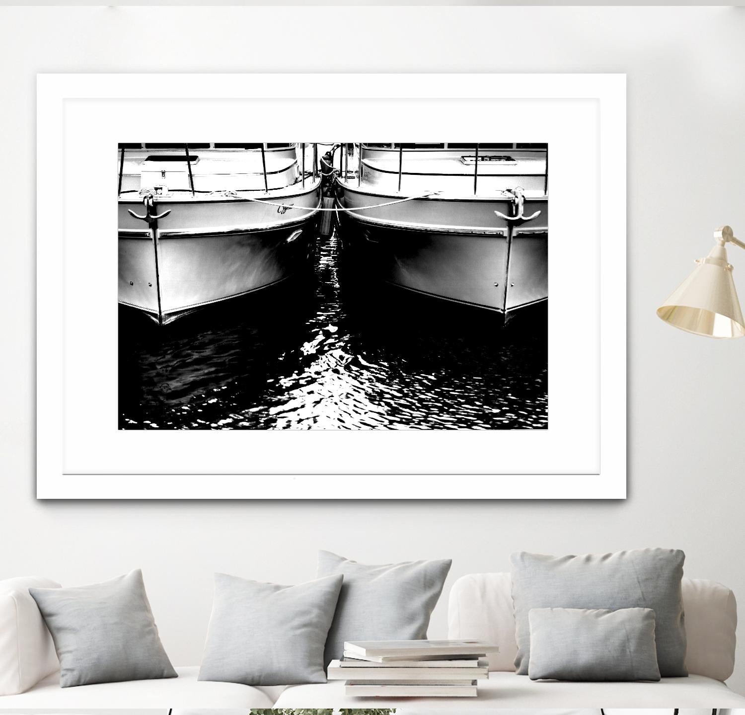 Waiting our Turn by Aaron Matheson on GIANT ART - white nautical