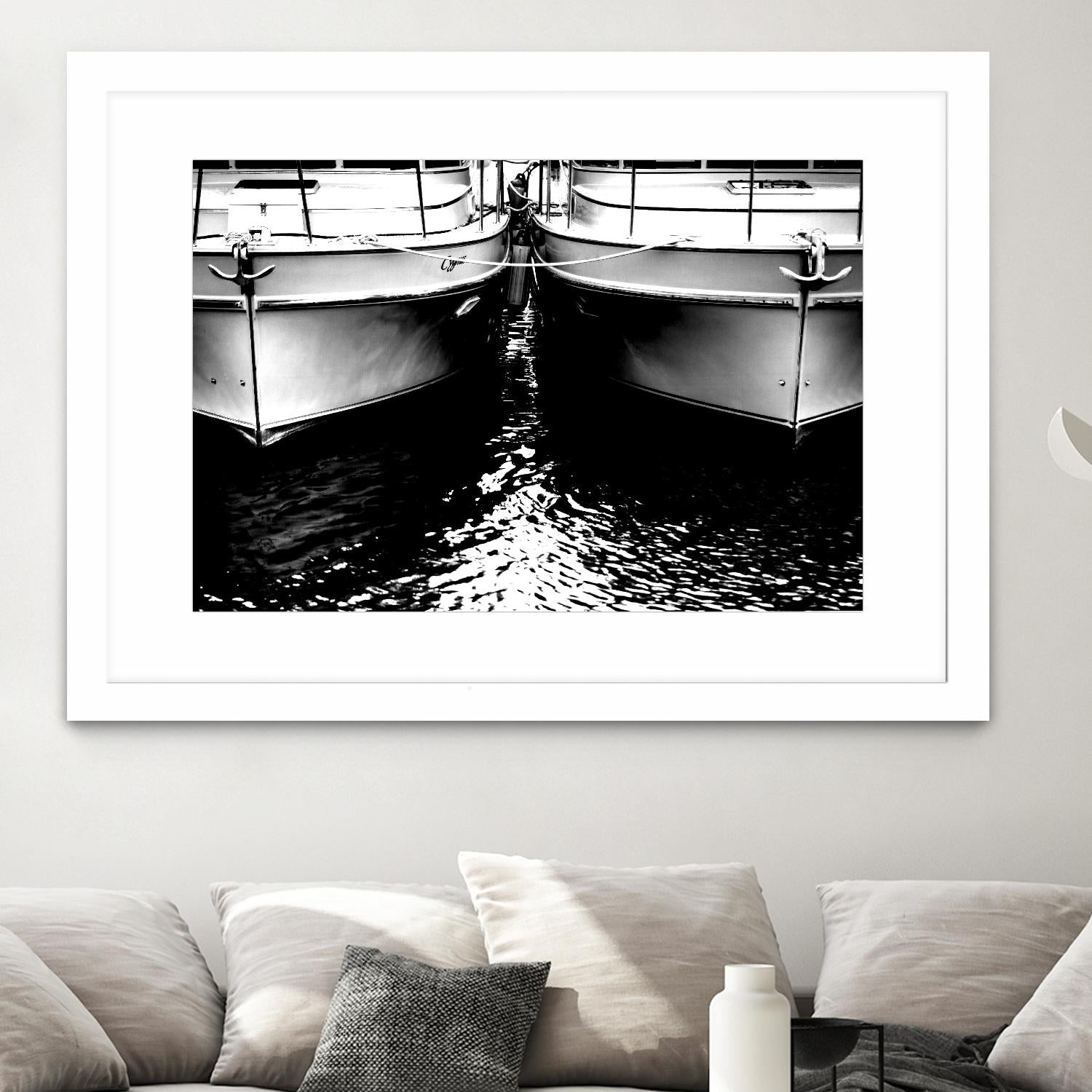 Waiting our Turn by Aaron Matheson on GIANT ART - white nautical