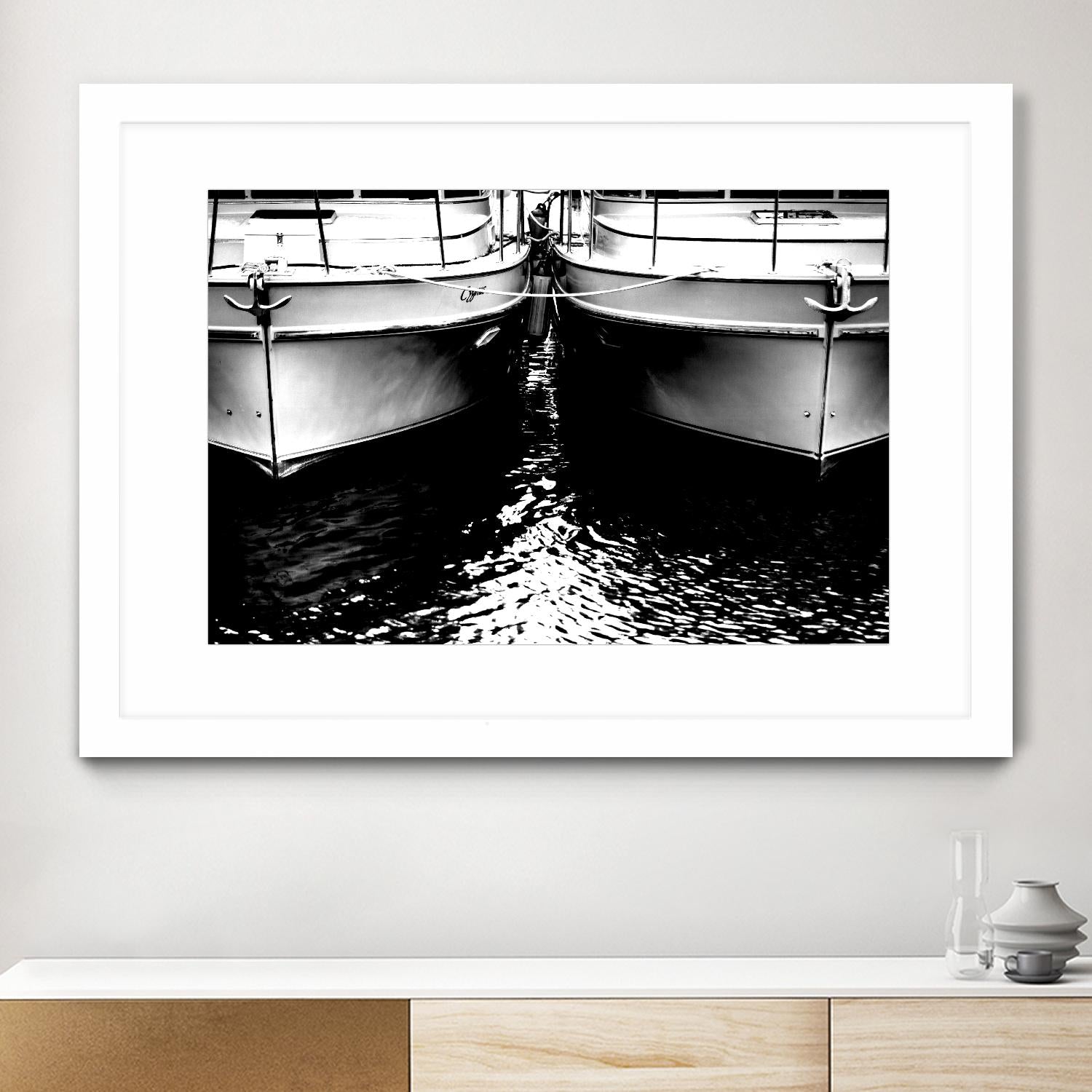 Waiting our Turn by Aaron Matheson on GIANT ART - white nautical