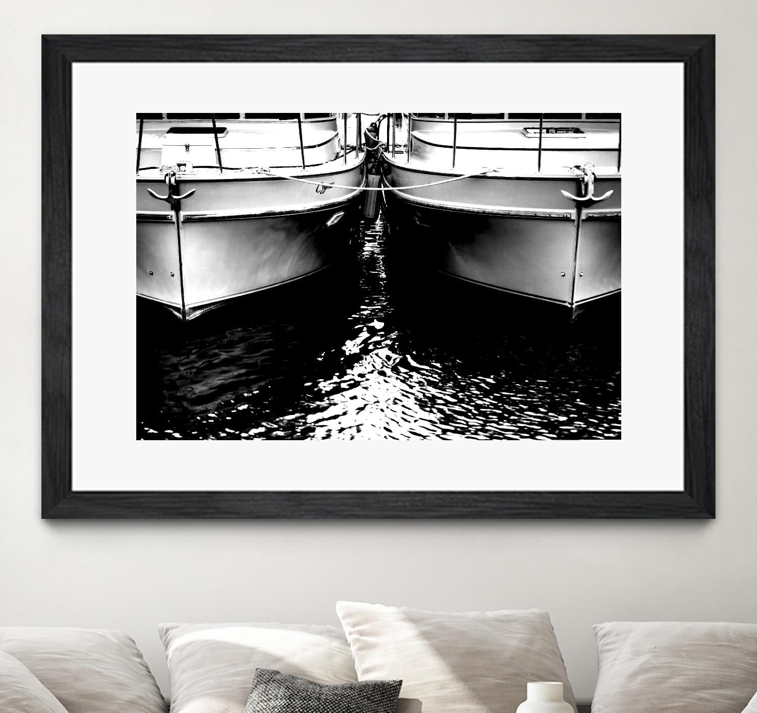 Waiting our Turn by Aaron Matheson on GIANT ART - white nautical