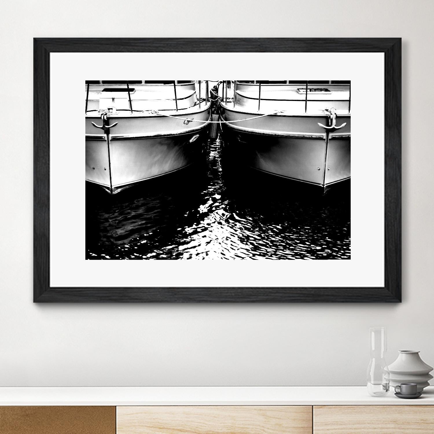 Waiting our Turn by Aaron Matheson on GIANT ART - white nautical