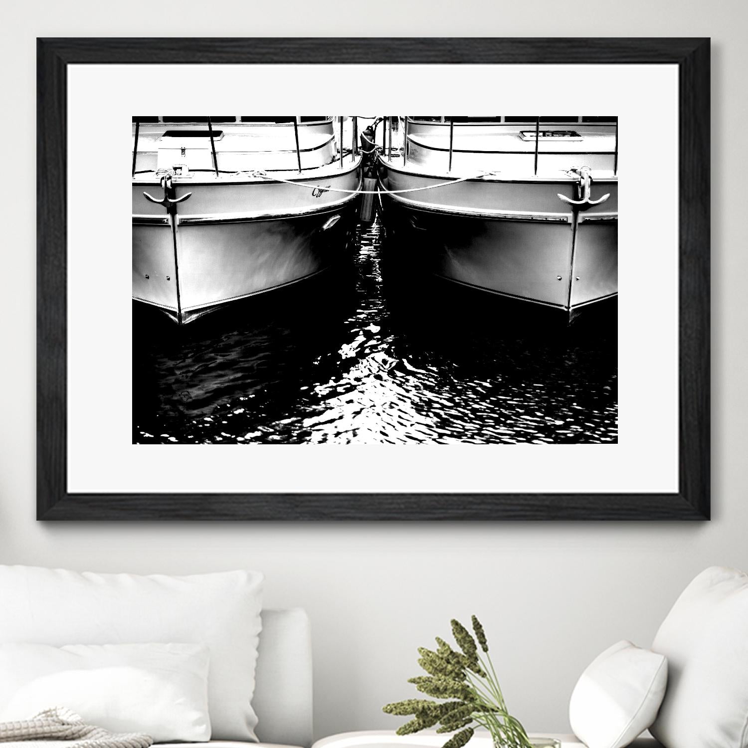 Waiting our Turn by Aaron Matheson on GIANT ART - white nautical