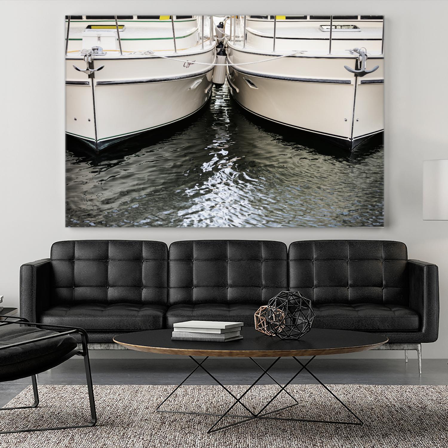 Waiting our Turn by Aaron Matheson on GIANT ART - grey nautical