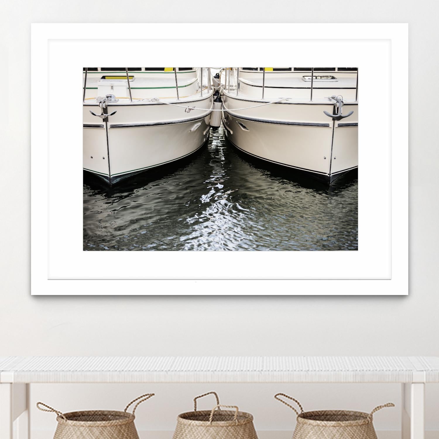 Waiting our Turn by Aaron Matheson on GIANT ART - grey nautical