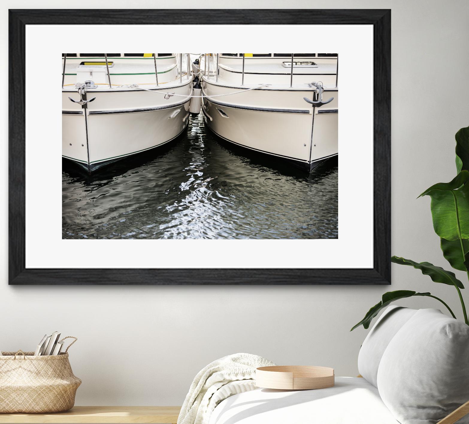 Waiting our Turn by Aaron Matheson on GIANT ART - grey nautical