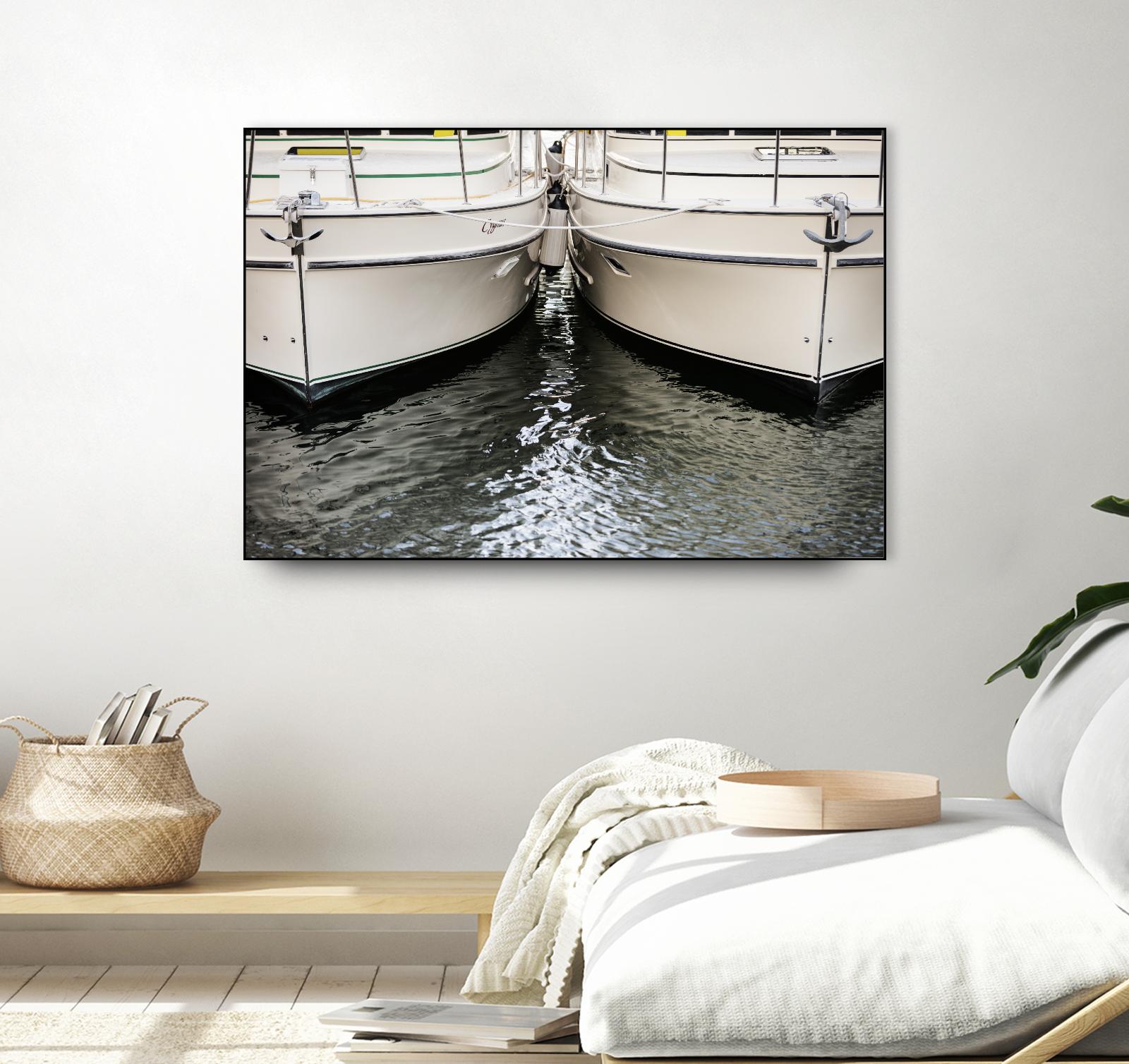 Waiting our Turn by Aaron Matheson on GIANT ART - grey nautical