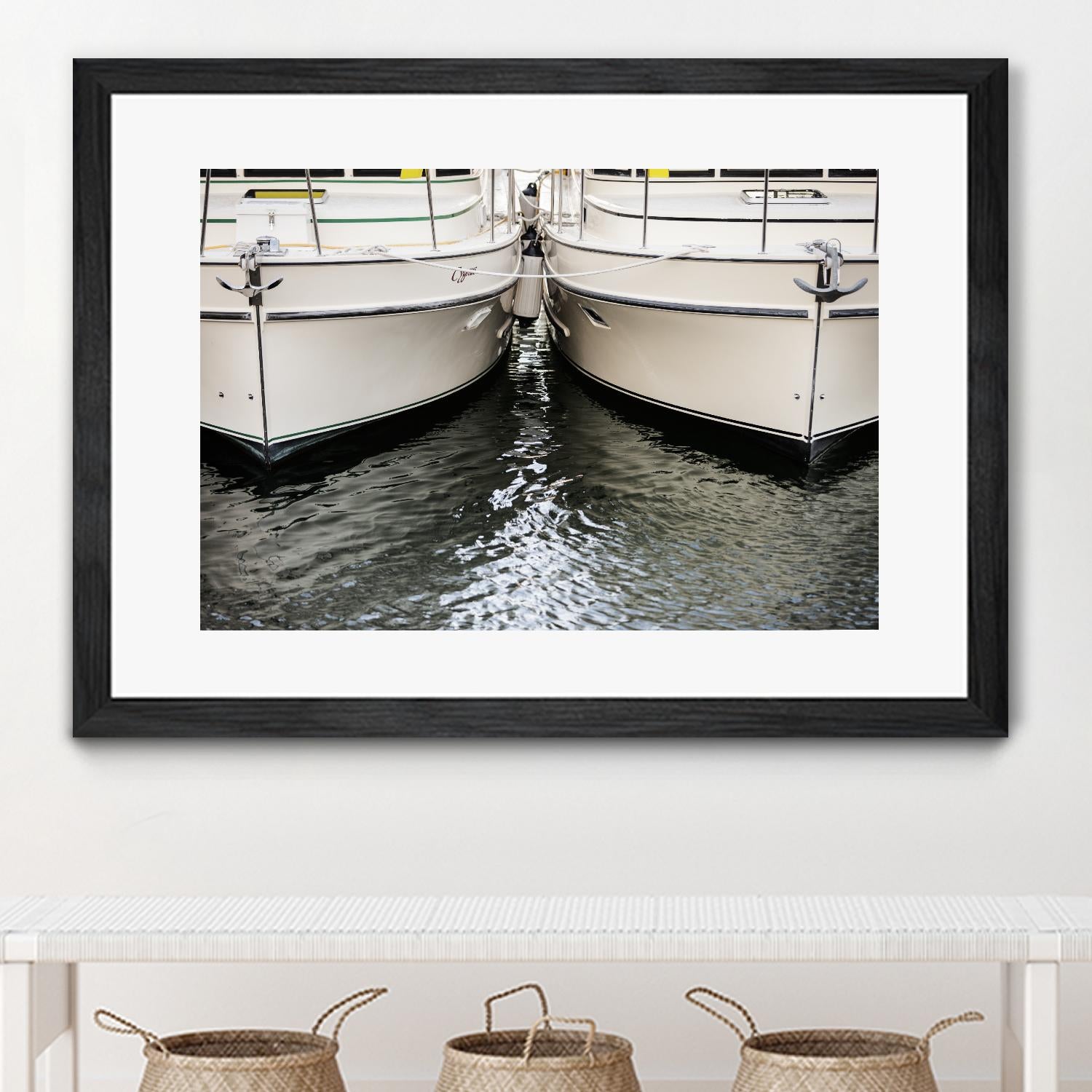 Waiting our Turn by Aaron Matheson on GIANT ART - grey nautical