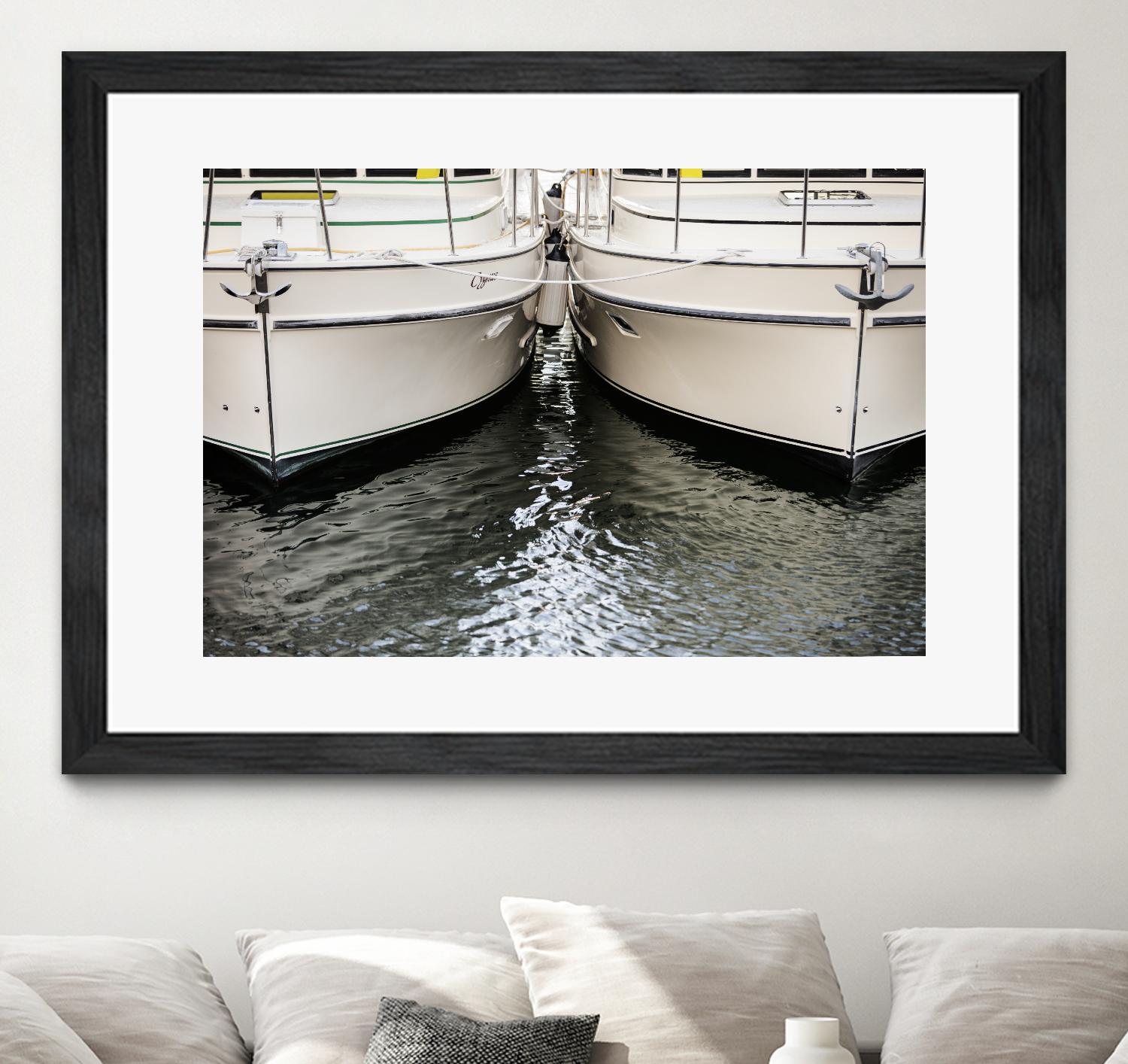 Waiting our Turn by Aaron Matheson on GIANT ART - grey nautical