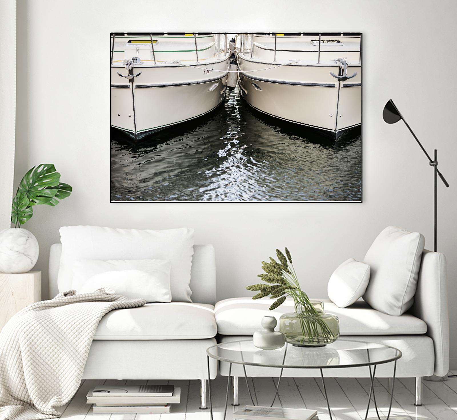 Waiting our Turn by Aaron Matheson on GIANT ART - grey nautical