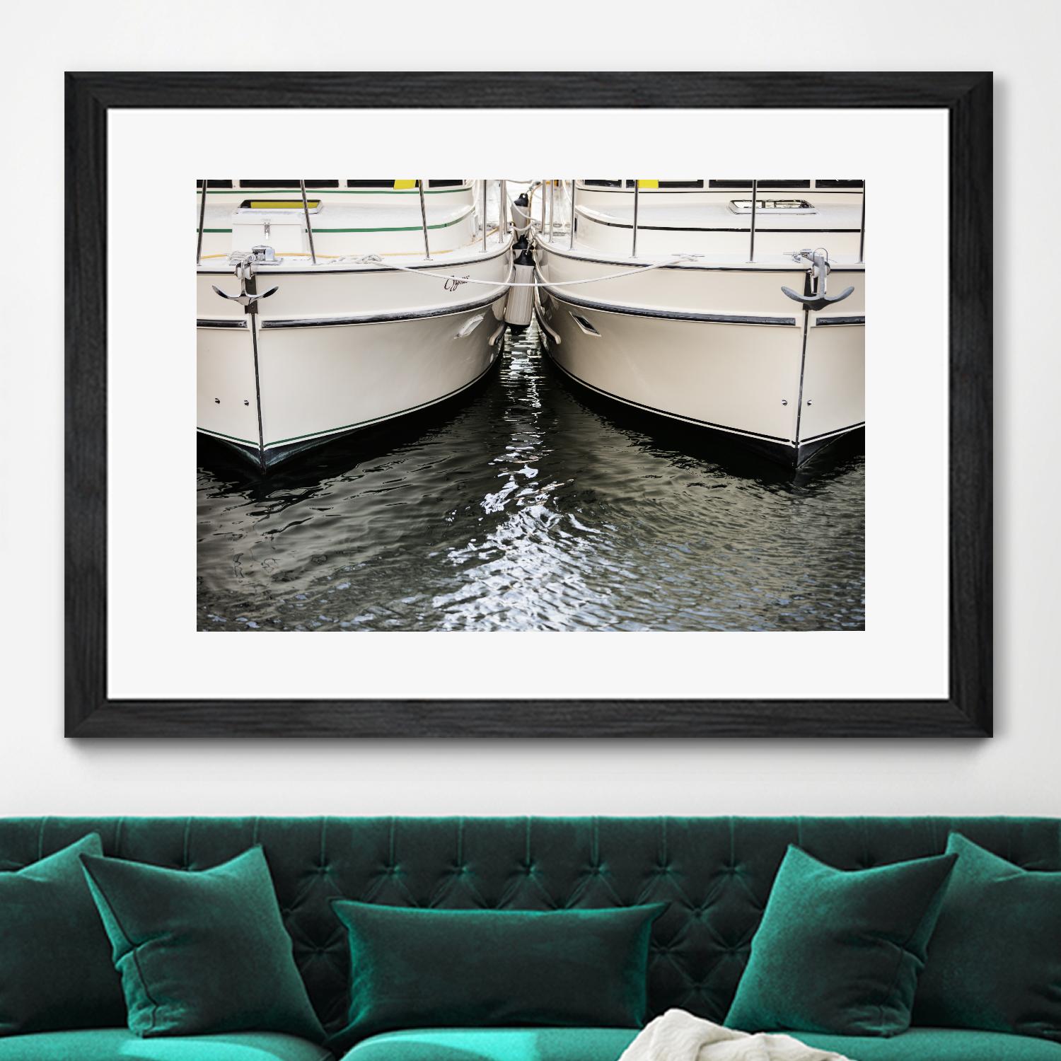 Waiting our Turn by Aaron Matheson on GIANT ART - grey nautical