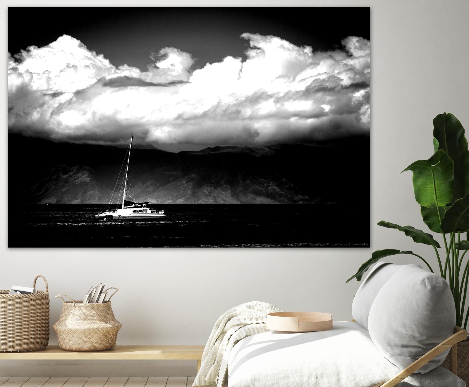 Cotton Skies by Aaron Matheson on GIANT ART - white nautical