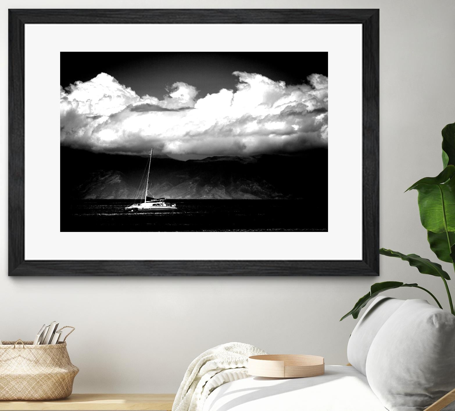 Cotton Skies by Aaron Matheson on GIANT ART - white nautical