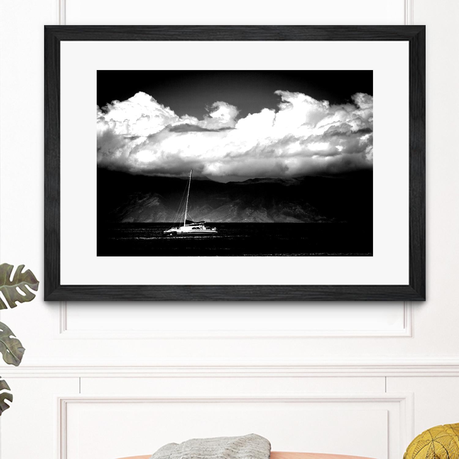 Cotton Skies by Aaron Matheson on GIANT ART - white nautical