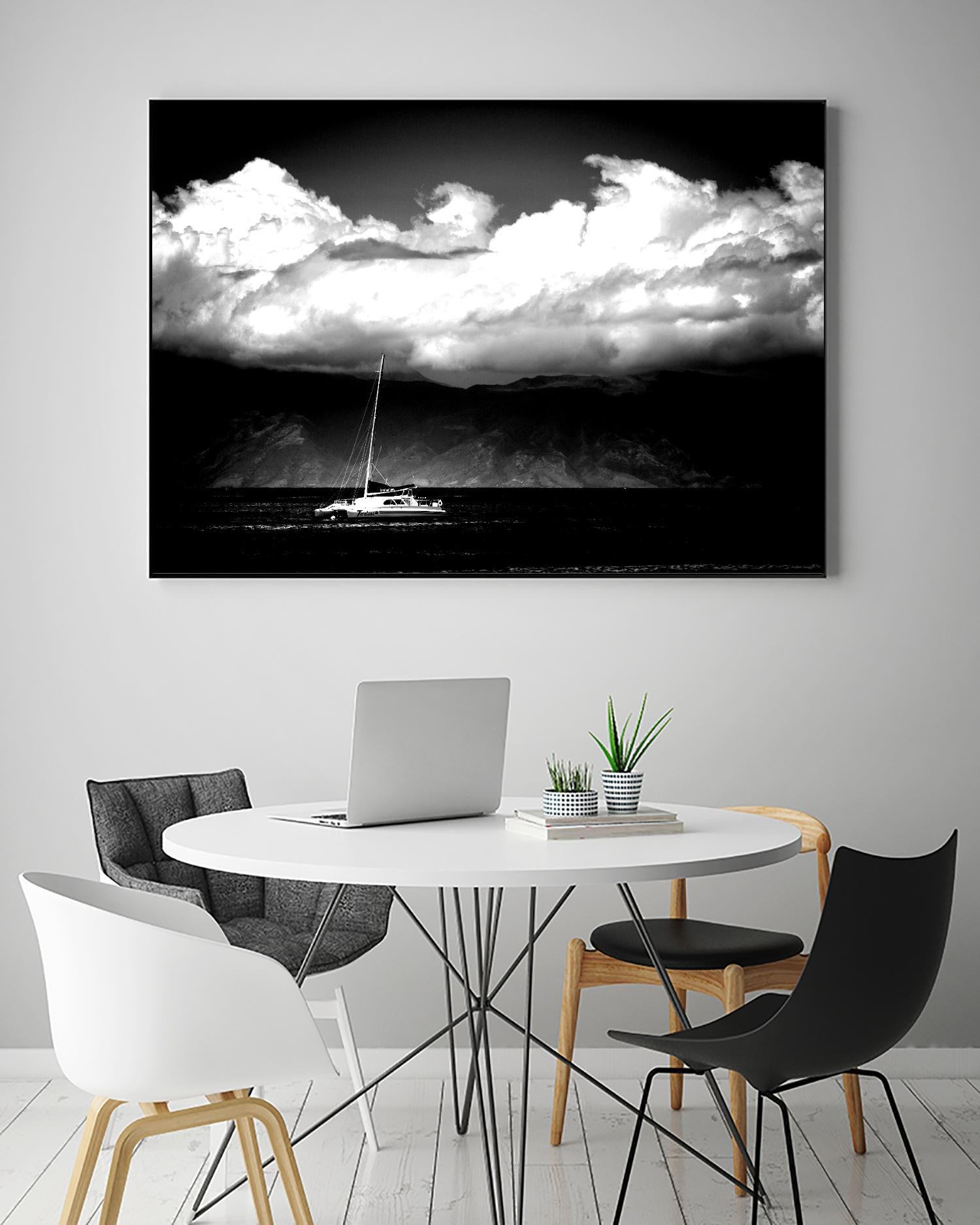 Cotton Skies by Aaron Matheson on GIANT ART - white nautical