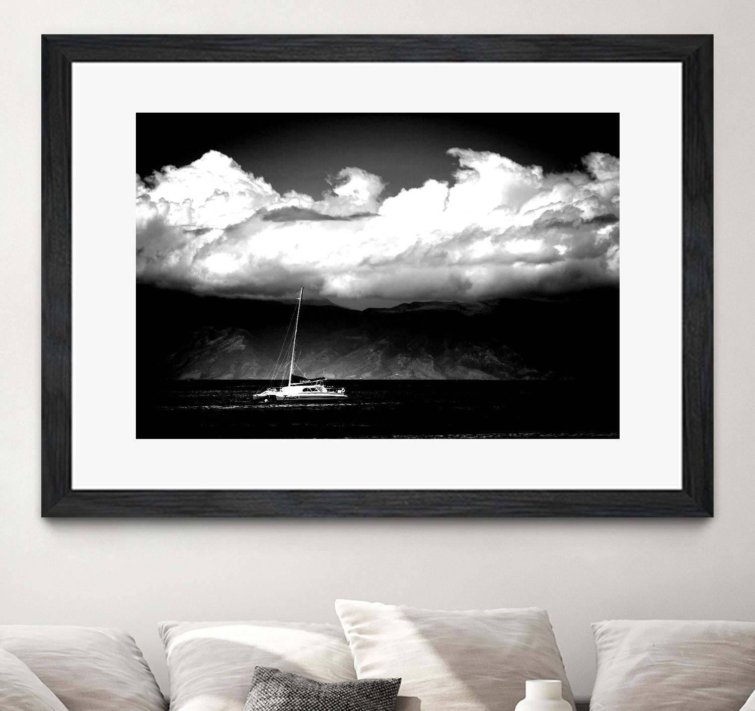 Cotton Skies by Aaron Matheson on GIANT ART - white nautical
