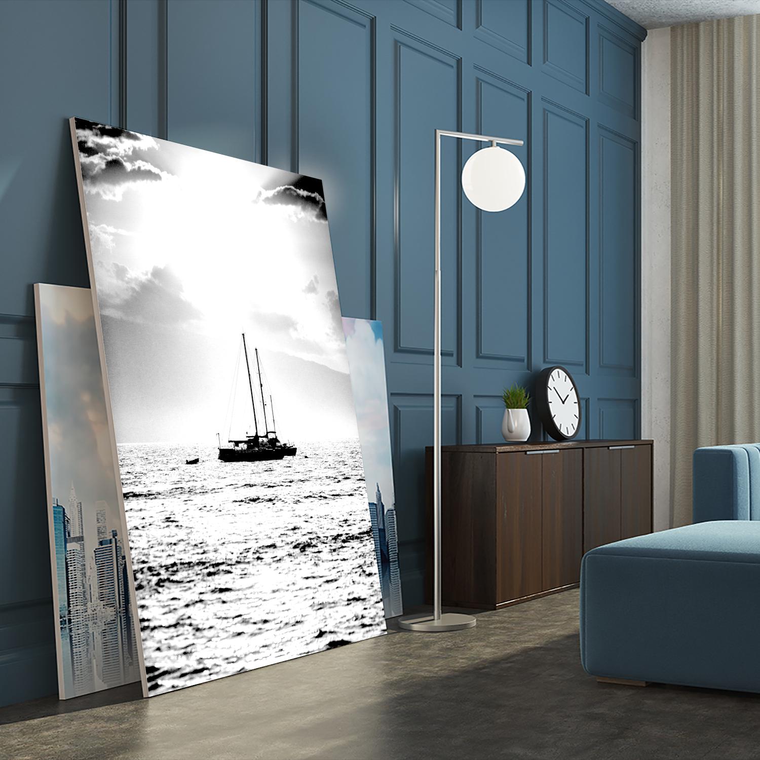 Waiting for the Wind by Aaron Matheson on GIANT ART - white nautical