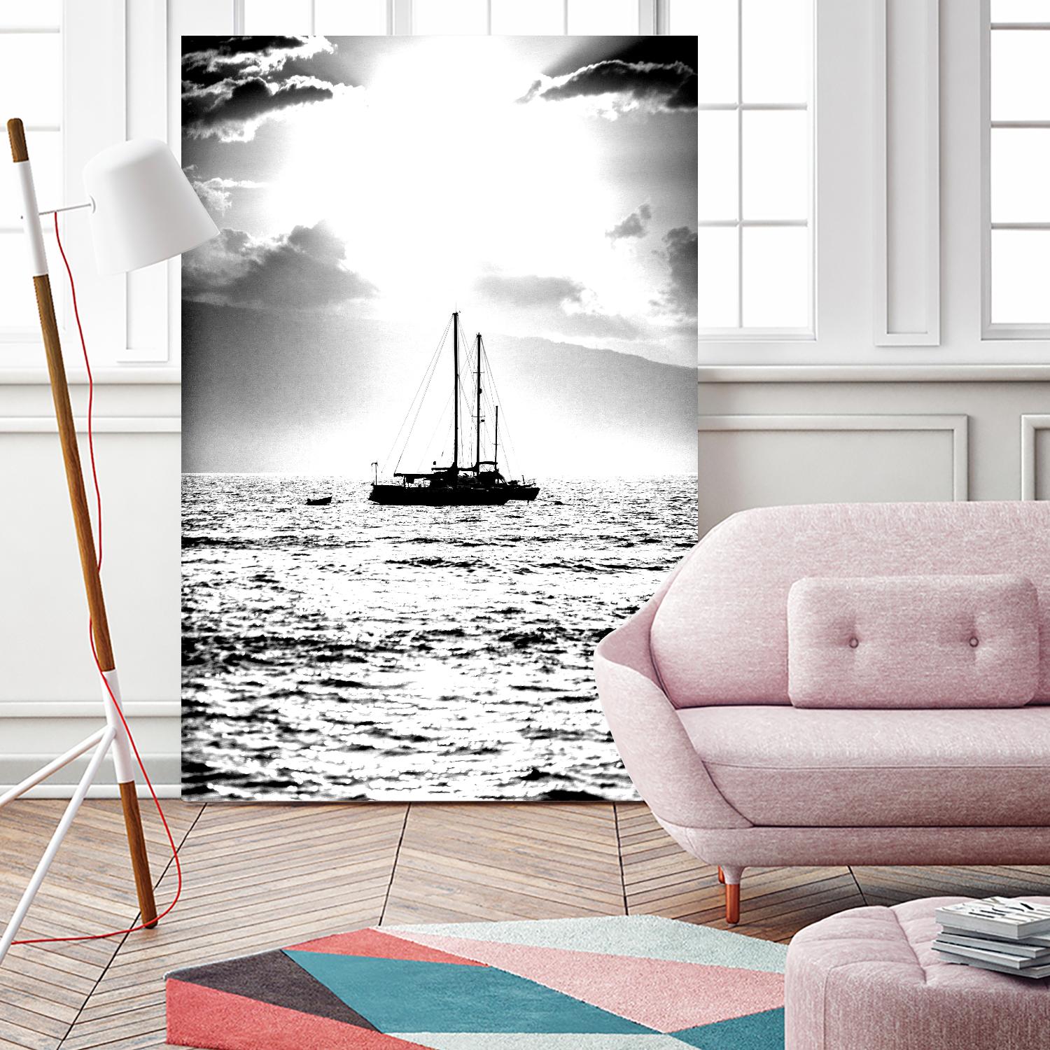 Waiting for the Wind by Aaron Matheson on GIANT ART - white nautical