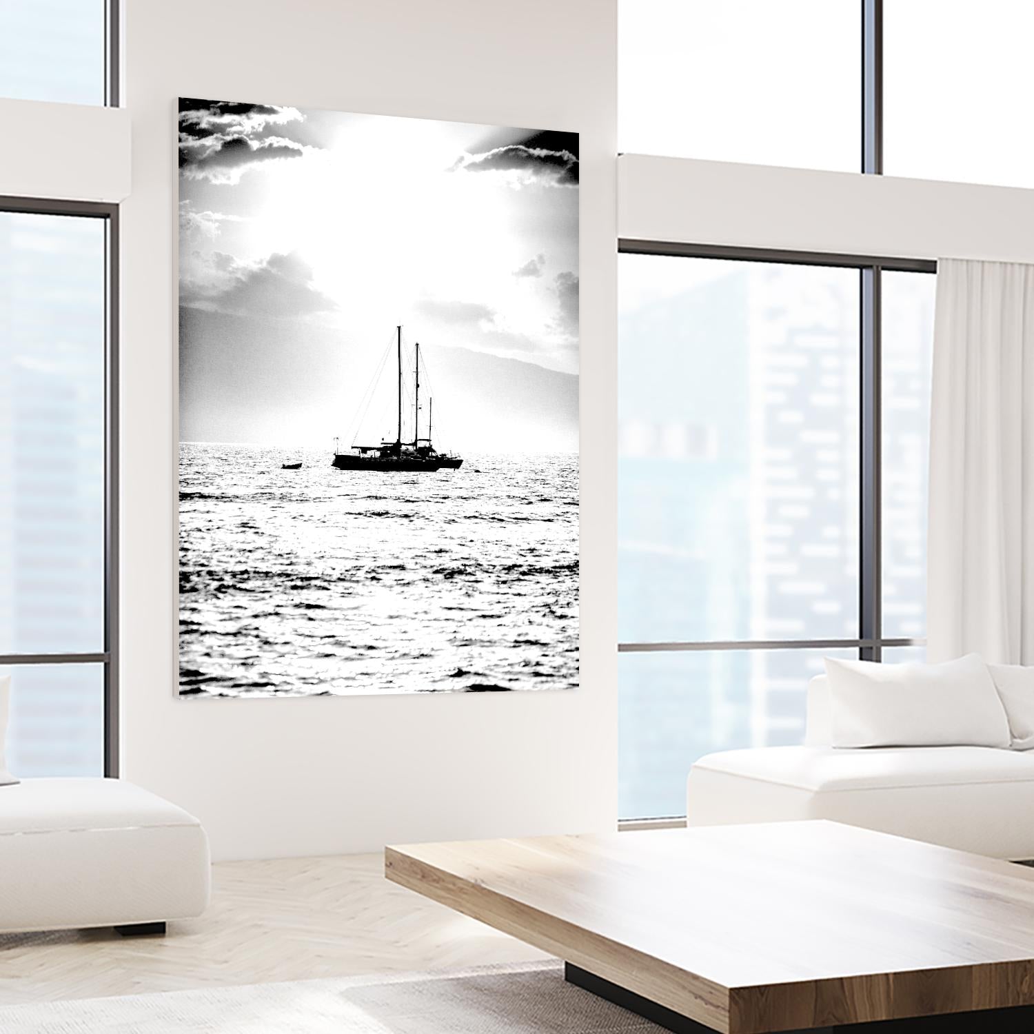 Waiting for the Wind by Aaron Matheson on GIANT ART - white nautical