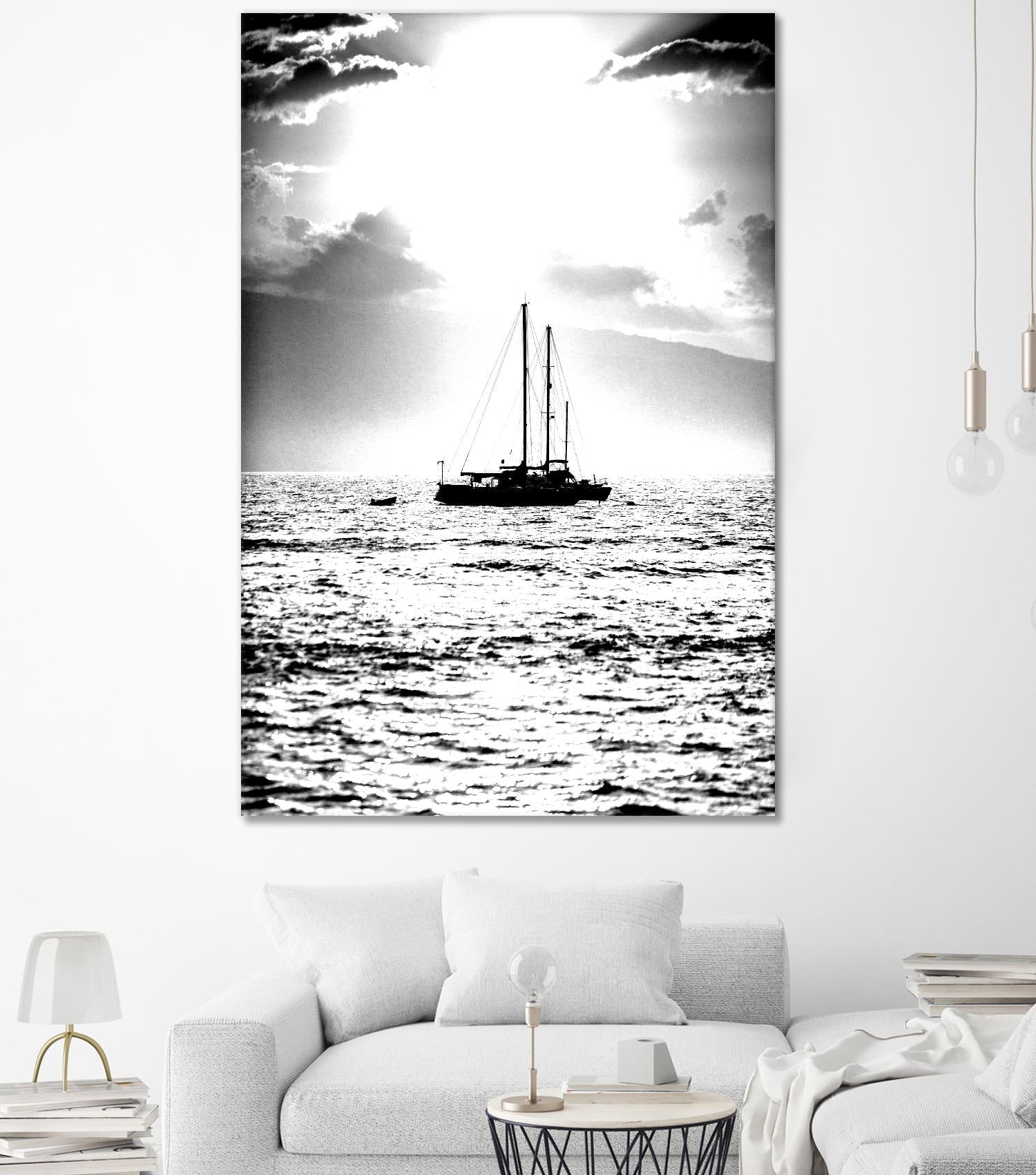 Waiting for the Wind by Aaron Matheson on GIANT ART - white nautical