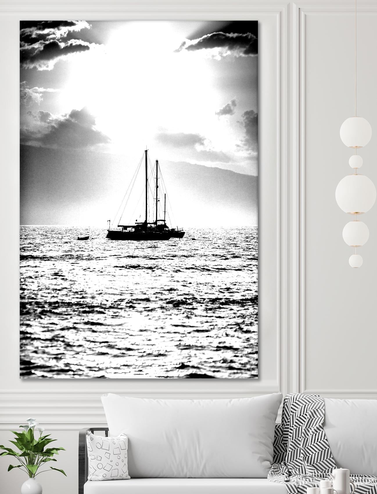 Waiting for the Wind by Aaron Matheson on GIANT ART - white nautical