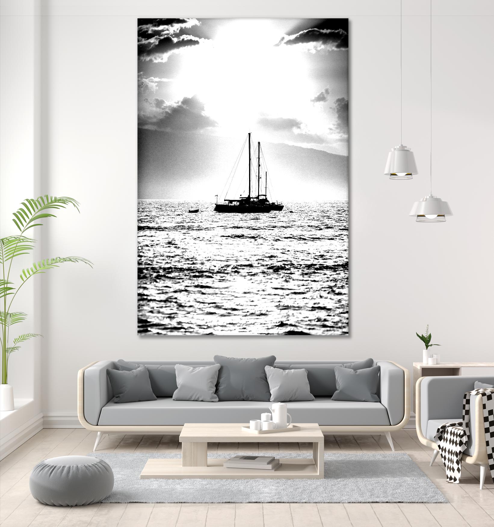 Waiting for the Wind by Aaron Matheson on GIANT ART - white nautical