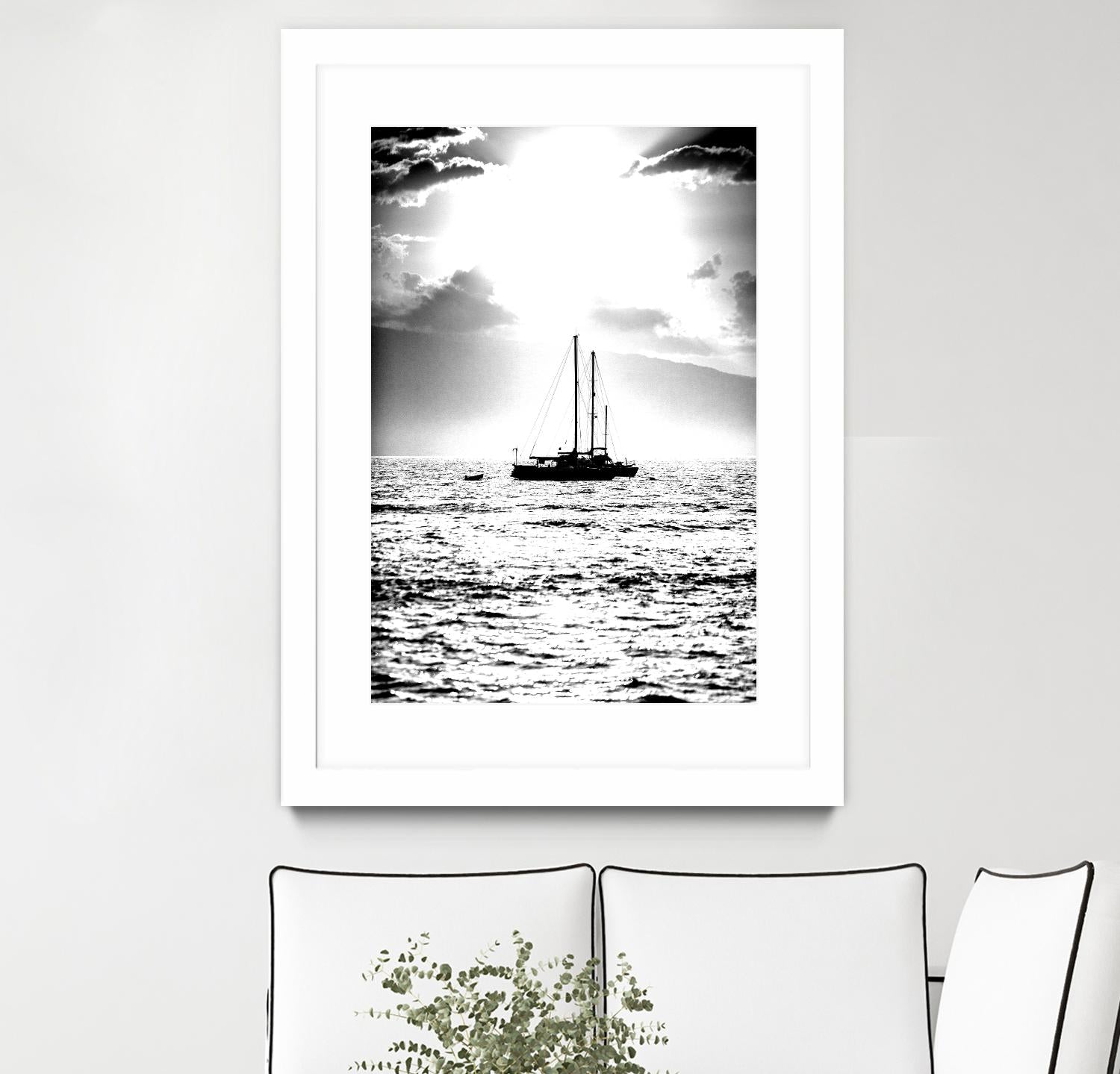 Waiting for the Wind by Aaron Matheson on GIANT ART - white nautical
